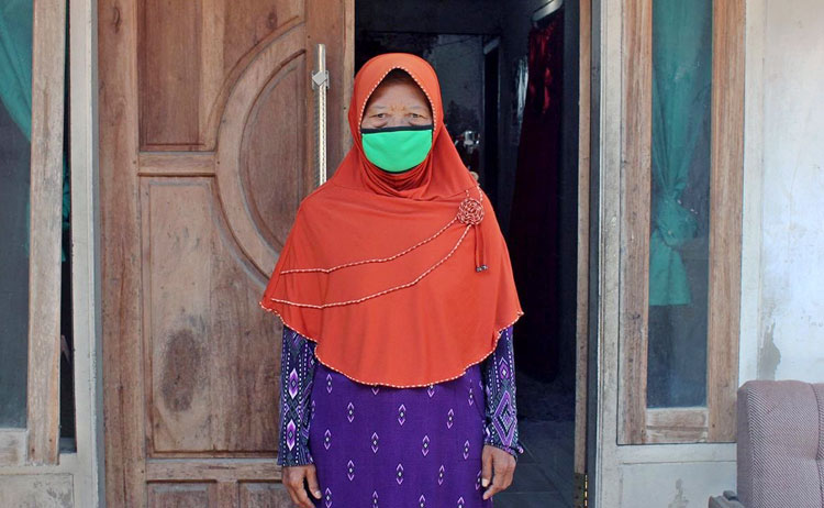 Kasih, salah satu pasien positif Covid-19 di Kota Kediri yang dinyatakan sembuh. 