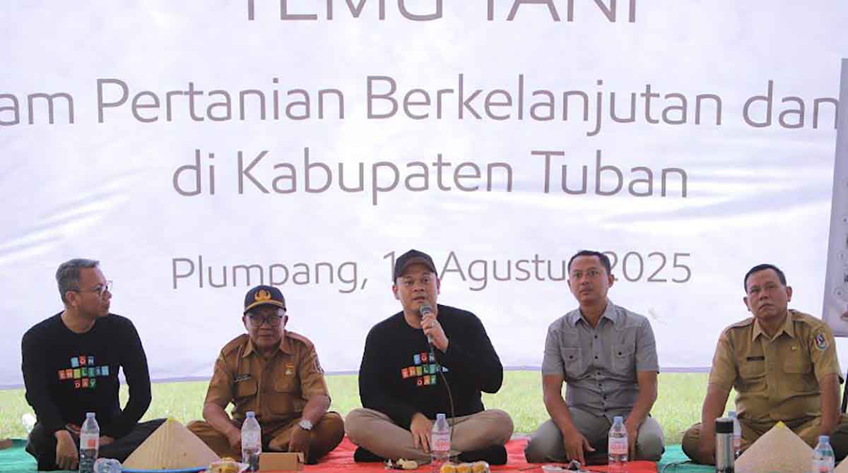 Petani Jalur Pipa Minyak Lapangan Banyu Urip Tuban Terapkan Pertanian Alami