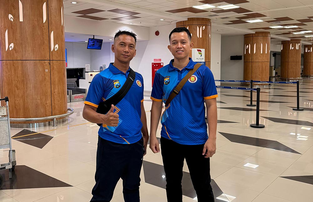 Dua anggota Polres Ngawi yang bakal mewakili Polda Jatim