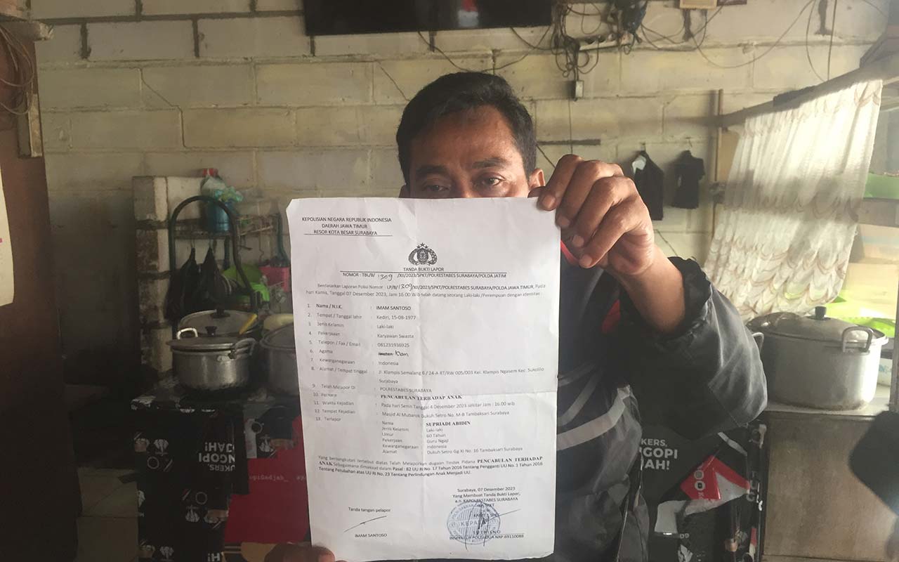 Kasus Pencabulan oleh Guru Ngaji di Dukuh Setro Surabaya, Pelaku Belum Ditangkap
