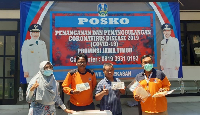 Berbagai bantuan yang diberikan OPD dan IKM yang perduli terhadap para relawan covid-19.