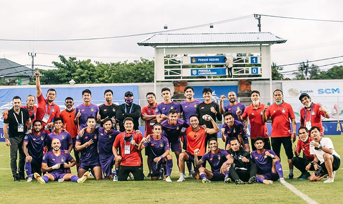 Skuat Persik saat menjalani Liga 1. Foto: Ist