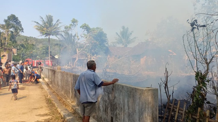 Lokasi kebun yang terbakar.