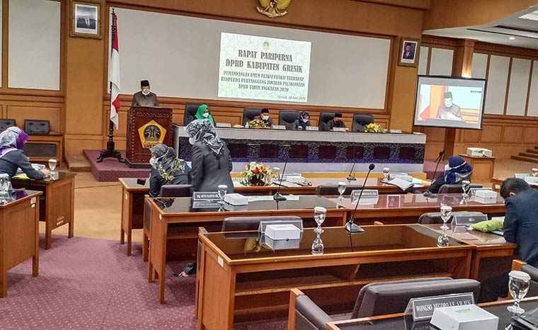 Soroti Silpa Rp 305 M dan Rp 18 M Kelurahan Tak Terserap, Ini PU DPRD Gresik pada LPjP APBD 2020