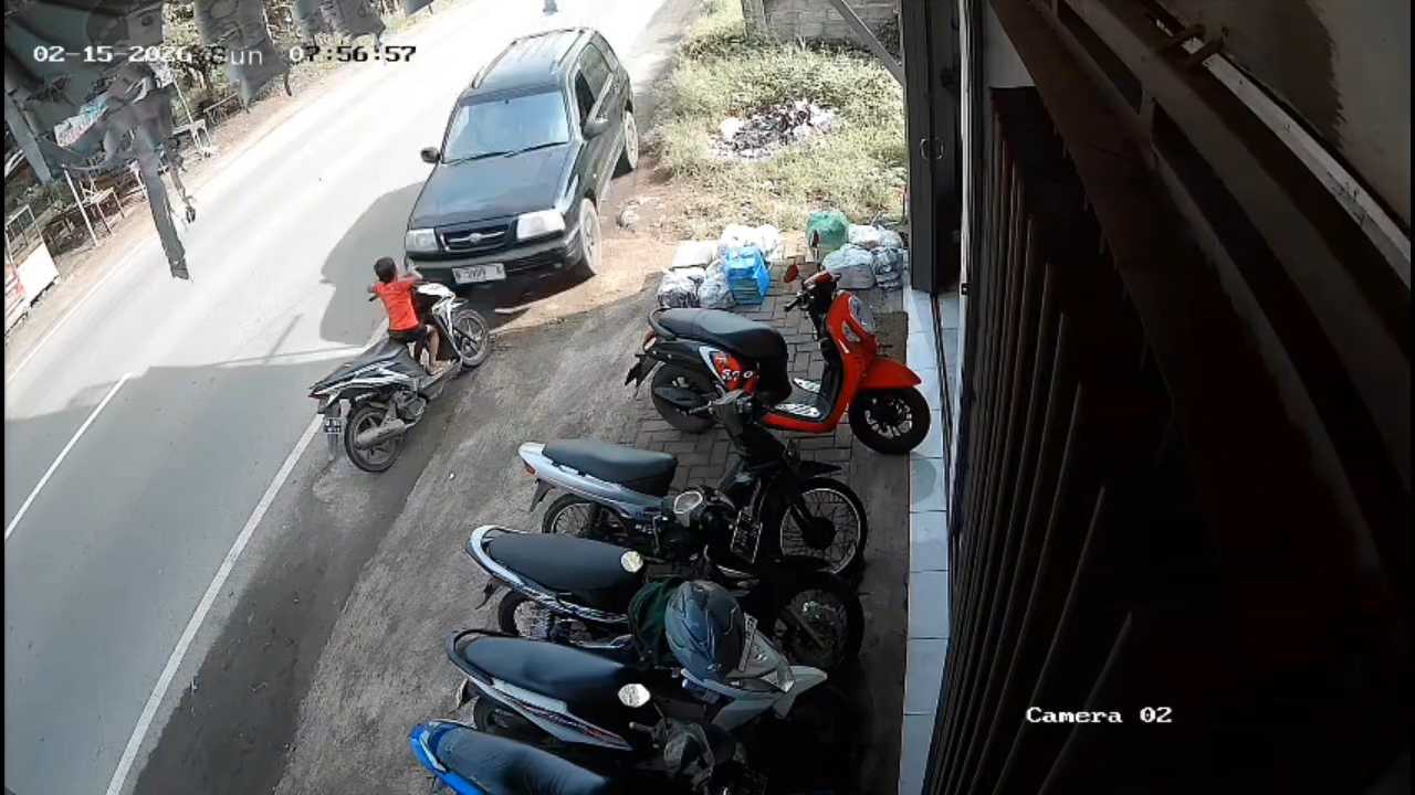 Tangkapan layar CCTV
