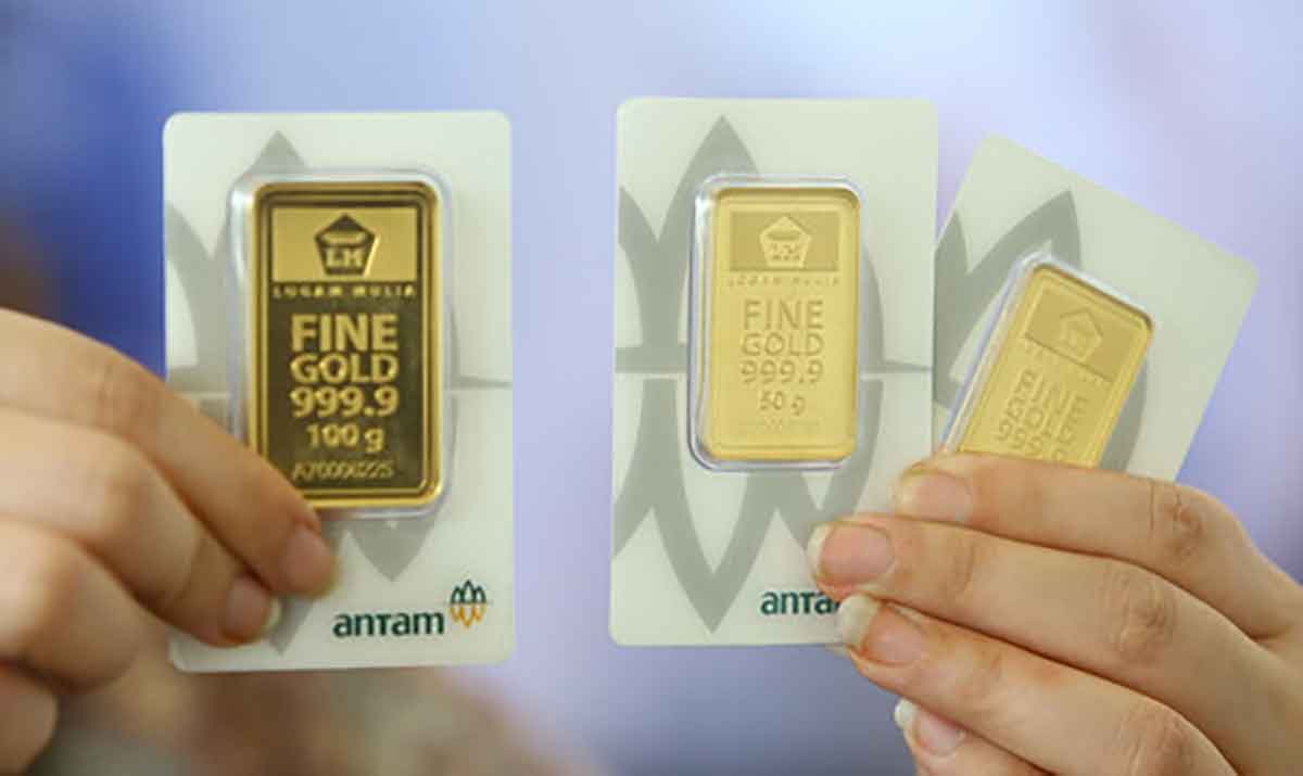 Harga emas antam hari ini tidak mengalami perubahan. Foto: Ist.