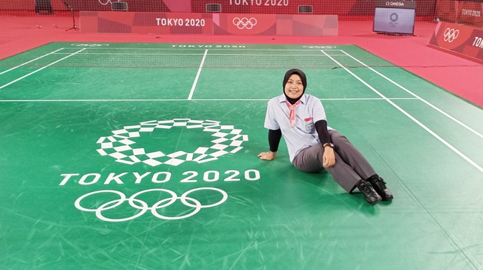 Qomarul Lailah (Lia), salah satu wasit di Olimpiade Tokyo 2020 asal Surabaya.