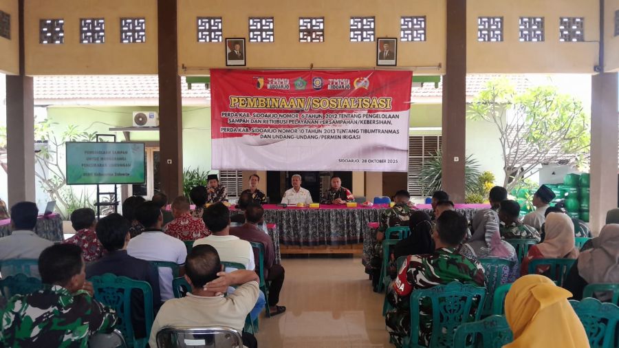 TMMD ke-126 Sidoarjo Sosialisasikan Pengelolaan Sampah