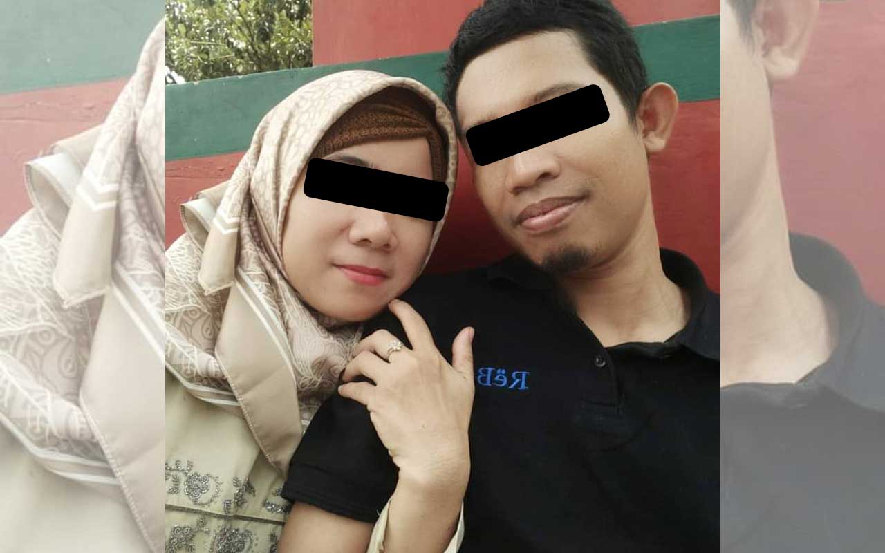 Elis Syawaliah (40) bersama sang suami Risaudin Asgaf (42).