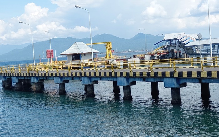 Pelabuhan Ketapang tampak lengang di Hari Raya Nyepi 2021.
