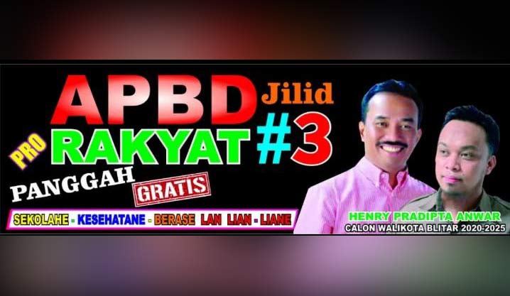 Stiker Dukungan Beredar, Benarkah Anak Samanhudi Anwar Bakal Maju Pilwali Blitar?