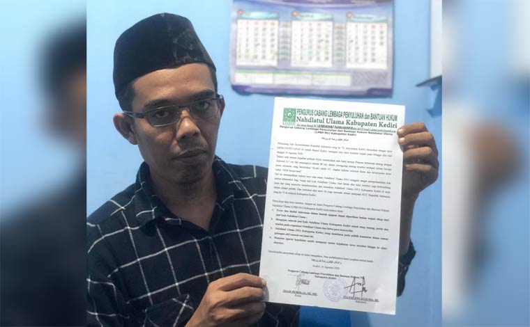 Sekretaris LPBH NU Kabupaten Kediri, Taufiq Dwi Kusuma, S.H.