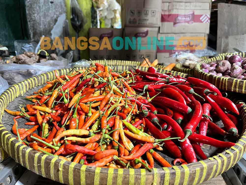 Harga cabai di Jatim hari ini kembali mengalami penurunan. Foto: Sulthon/Bangsaonline.