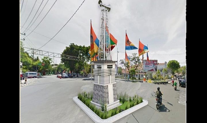 Maket Landmark Garling yang akan dibangun PJB di pulau Jalan Pahlawan. foto: ist