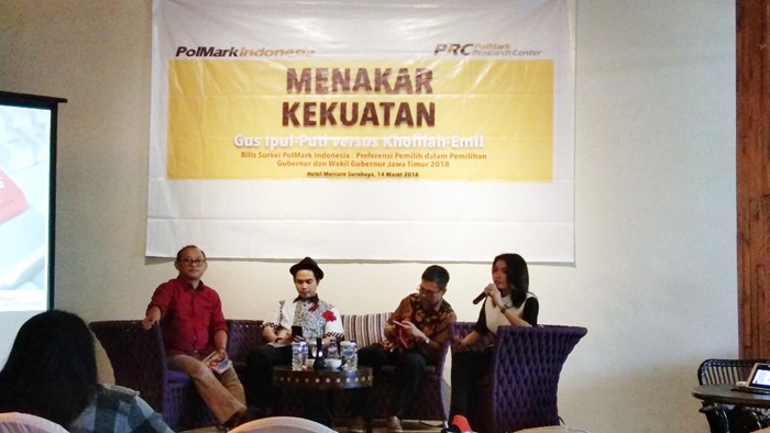 Hasil Survei Polmark Sebut Gus Ipul Jauh Ungguli Khofifah