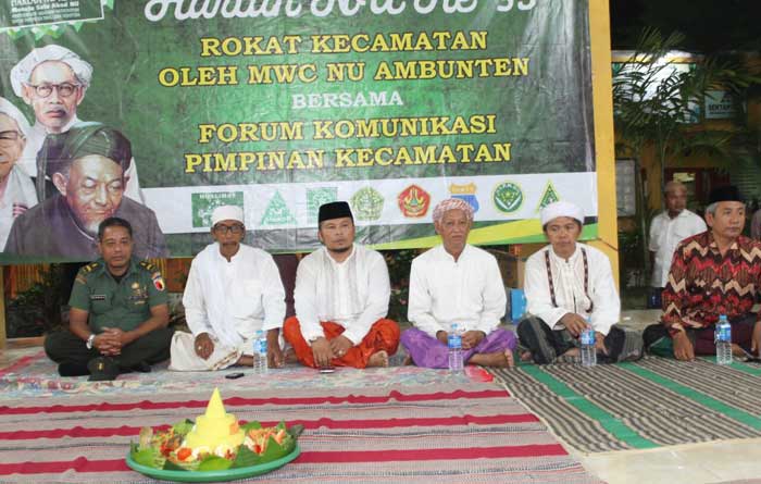 Peringati Harlah NU ke 95, MWC NU Ambunten bersama Forpimka Gelar Rokat Kecamatan
