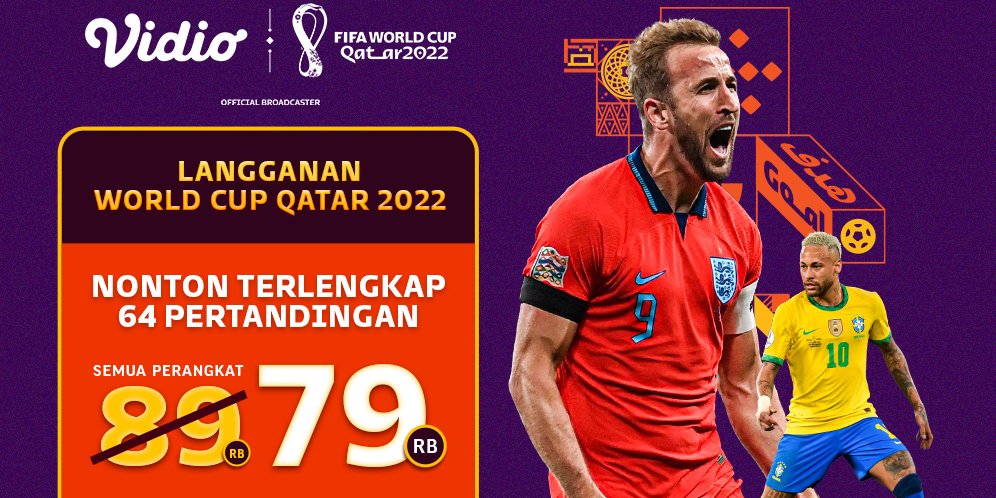 Paket Piala Dunia Qatar Pada Aplikasi Vidio. Foto: Ist
