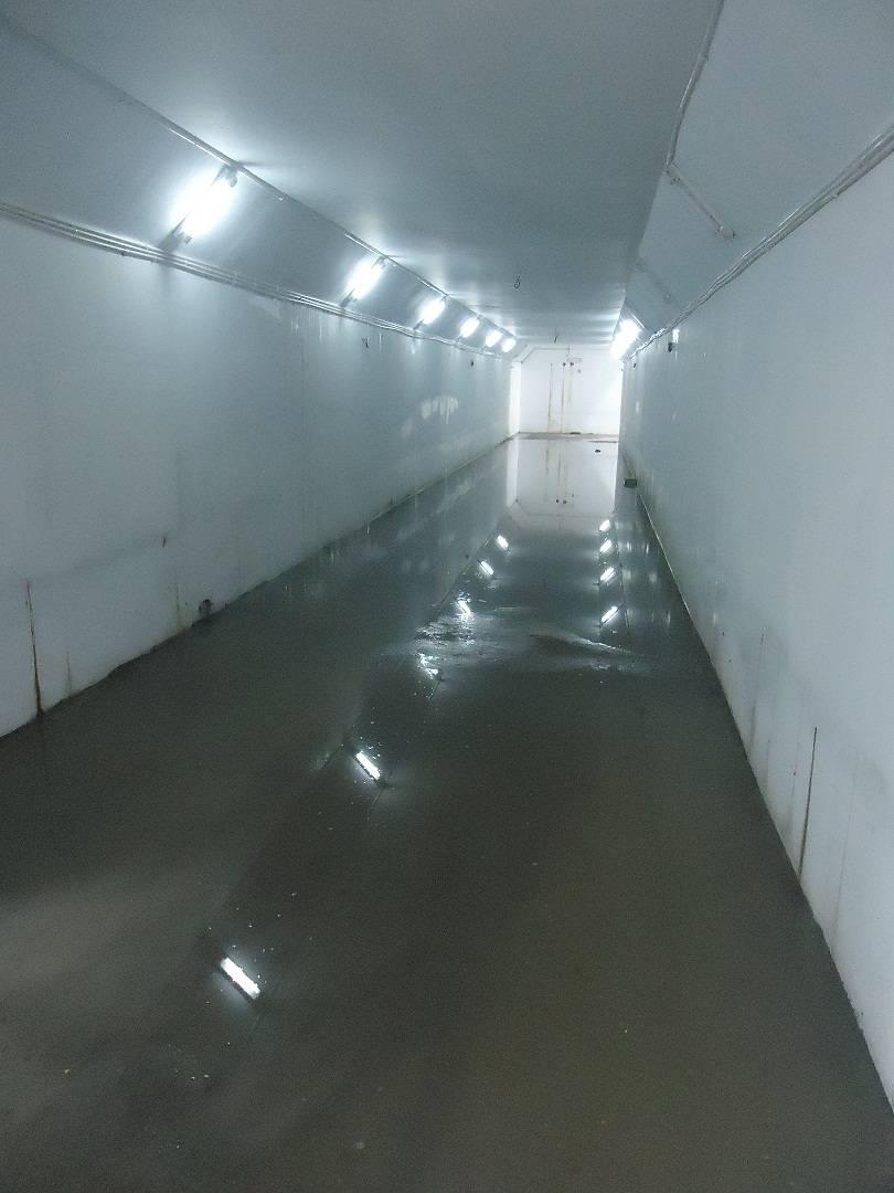 Kondisi Under Pass Stasiun Tobo yang tergenang. Foto: Eky Nur Hadi