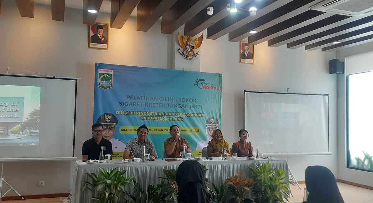 Pelatihan yang digelar Disperindag Kabupaten Malang.