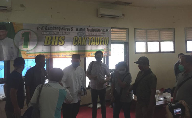Jelang Pemungutan Suara Pilkada Sidoarjo 2020, Cabup BHS Kunjungi Balai Wartawan