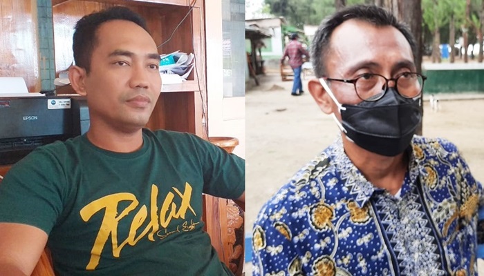 Kepala Desa Sumurgeneng, Gianto (kiri) dan Presiden Direktur PT PRPP, Kadek Ambhara Jaya.