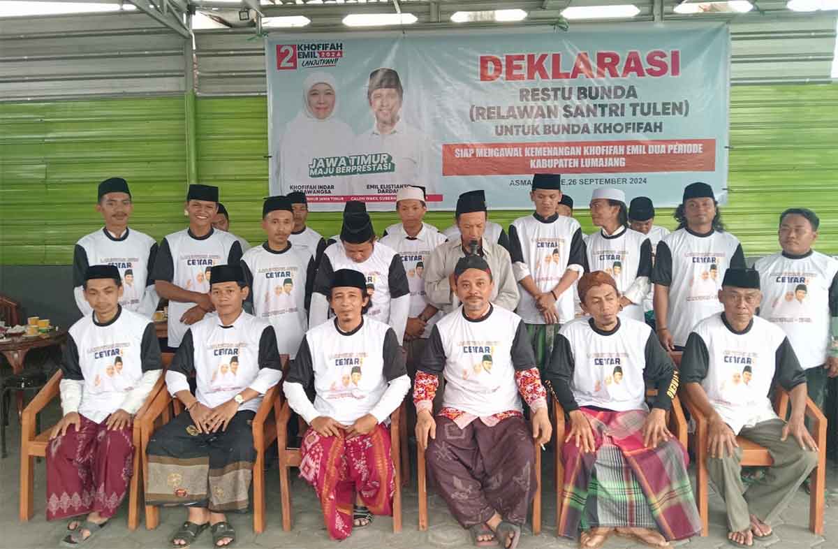 Deklarasi Relawan Restu Bunda Khofifah di Lumajang.