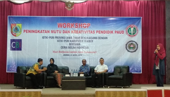 Tingkatkan Potensi Pendidik PAUD dan TK, IGTKI Jember Gelar Workshop