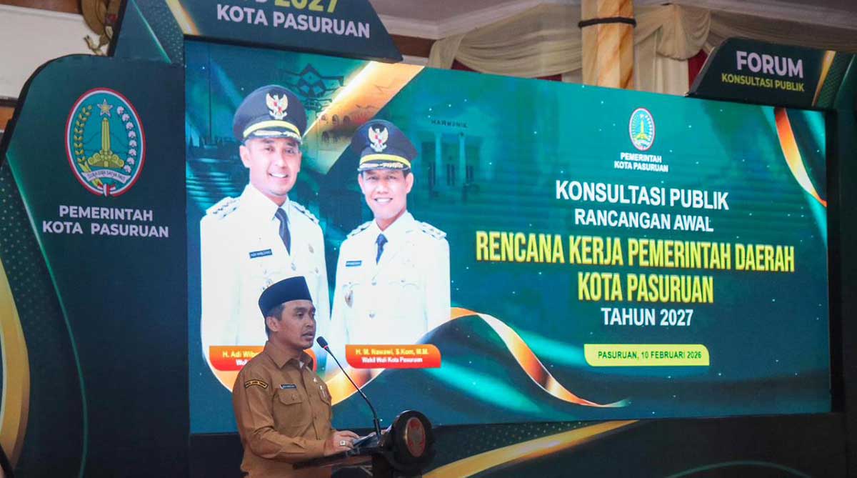 Wali Kota Pasuruan saat memberi sambutan.