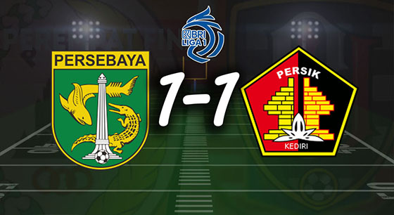 Hasil Persebaya vs Persik: Derby Jatim Seri, Macan Putih Perpanjang Rekor Tak Pernah Menang