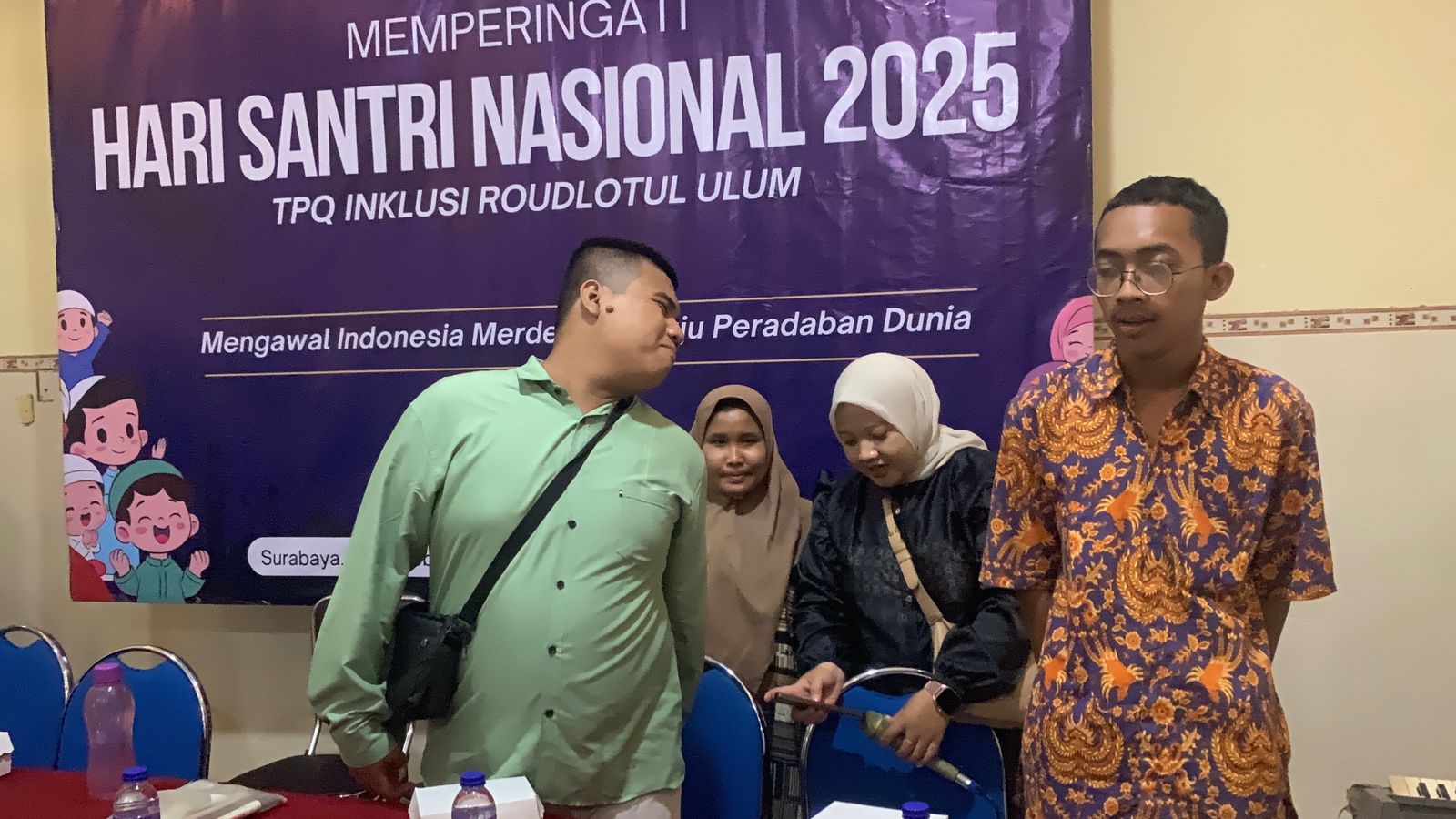 Peringati HSN 2025, Santri Tuna Netra Ikuti Lomba Hafalan dan Membaca Al Quran Braille di Surabaya