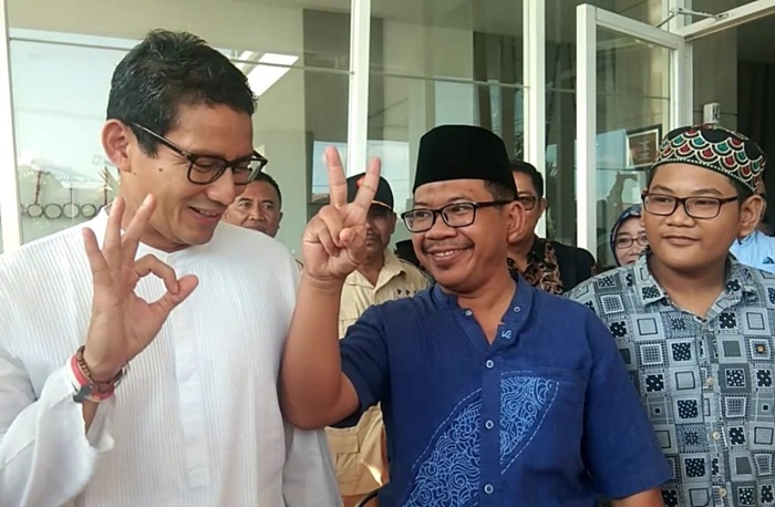 Kunjungi Pamekasan, Sandiaga Uno dapat Dukungan Keluarga Besar Mahfud MD