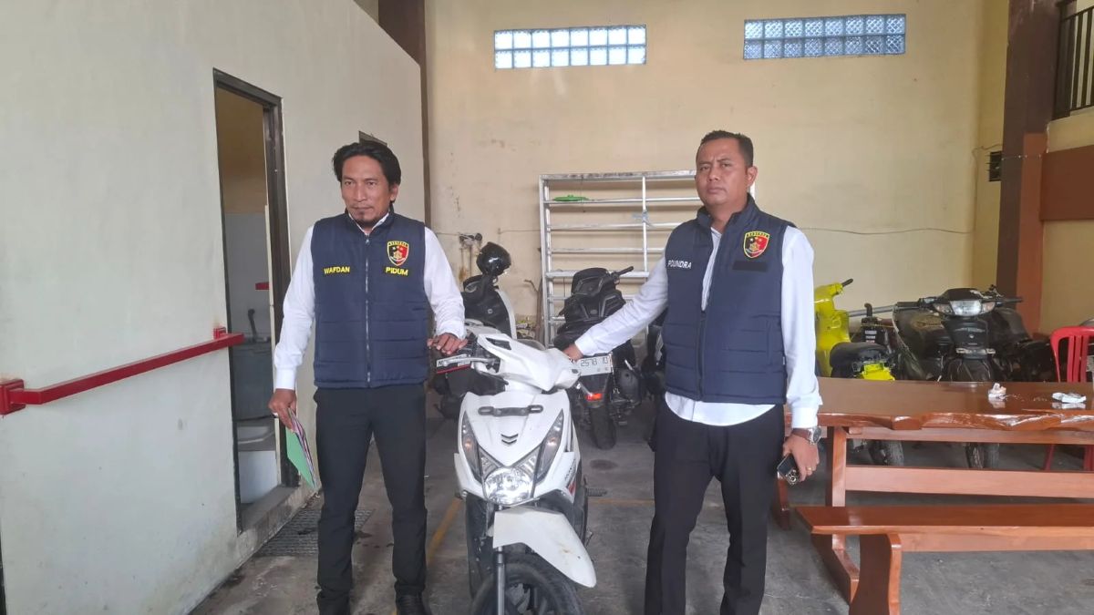 Barang bukti Honda Beat yang diamankan Polres Sampang dari tangan pelaku curanmor