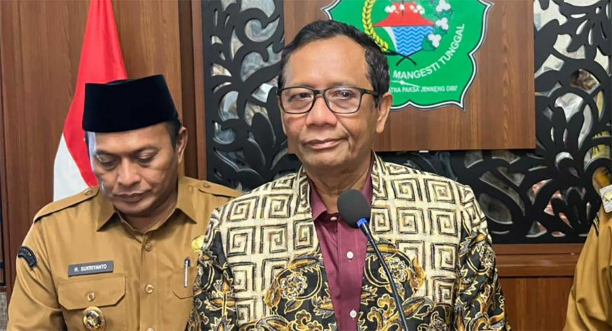 Mahfud MD saat berada di Pamekasan.