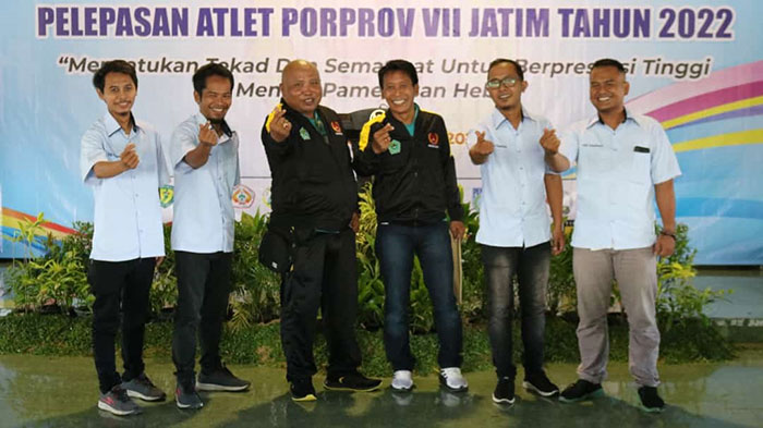 SIWO PWI Pamekasan saat resmi mendaftar untuk menjadi anggota fungsional KONI setempat. 