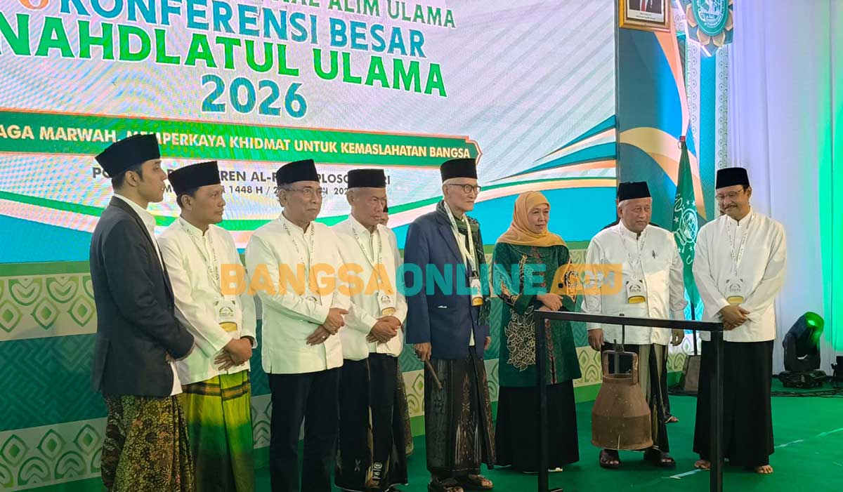 Pembukaan Munas-Konbes NU 2026 di Ponpes Al Falah Ploso, Kediri. Foto: MUJI HARJITA/BANGSAONLINE
