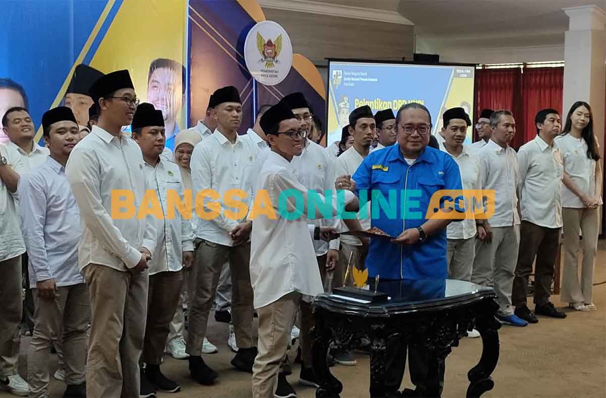 Munjidul Ibad Dilantik Jadi Ketua DPD KNPI Kota Kediri Periode 2024-2027