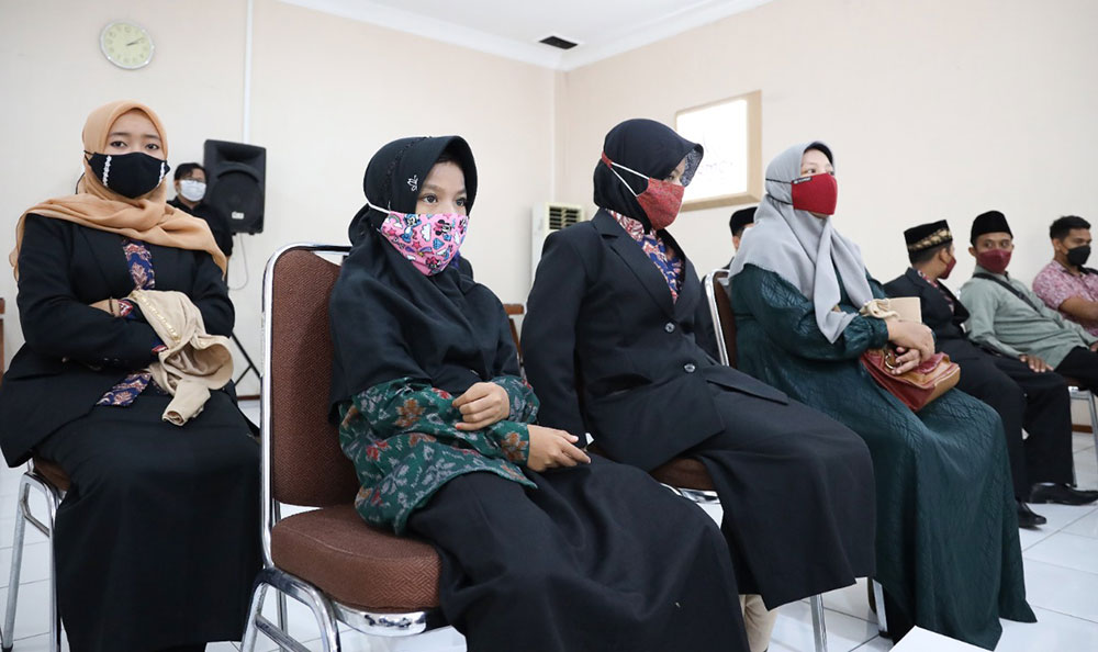 Perwakilan MTQ dari Kota Kediri yang siap diberangkatkan ke Pamekasan. Foto: Ist