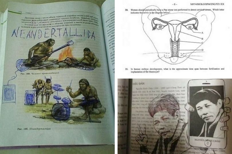 Asyik kan? ingin kembali ke bangku sekolah, biar bisa coret-coret lagi. foto: mirror.co.uk