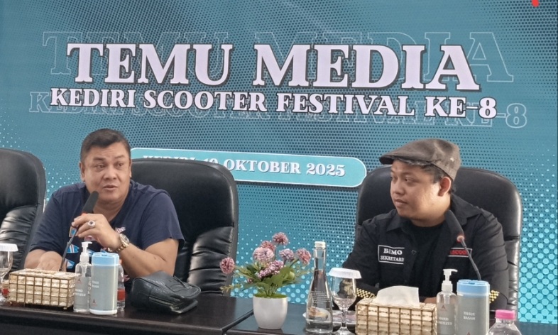 Kediri Scooter Festival 8 Tahun ini Dihadiri Scooterist Asal Thailand dan Malaysia