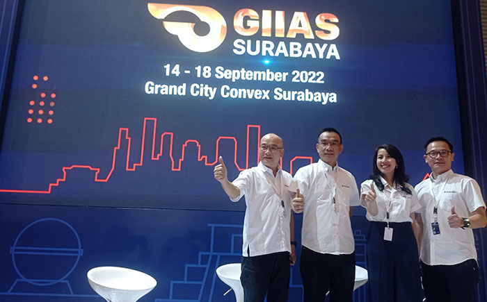 Suasana konferensi pers yang dilakukan Suzuki di GIIAS Surabaya.