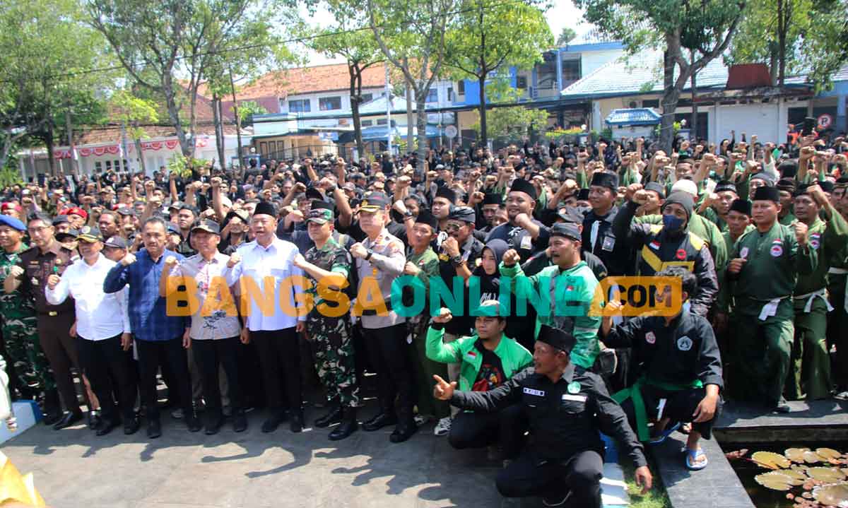 Apel Kebangsaan bertajuk Jaga Indonesia, Jogo Tulungagung. Foto: FERI WAHYUDI/BANGSAONLINE