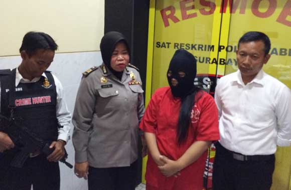 Purel yang gelapkan motor. foto: rusmiyanto/BANGSAONLINE