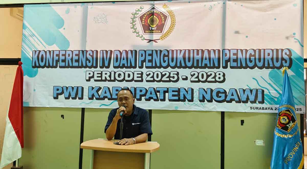 M. Zainal Abidin, Wartawan HARIAN BANGSA, Resmi Nahkodai PWI Ngawi Periode 2025-2028