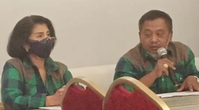 Ketua Komisi Pacu PP Pordasi, Samwil, saat konferensi pers. Foto: Ist