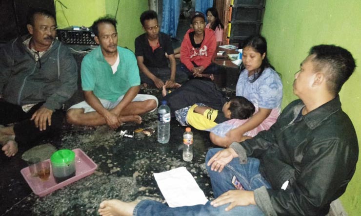 Kapolsek Tulangan AKP Gatot Setyo Budi bersama anggotanya langsung turun ke lokasi guna mengecek informasi yang beredar.