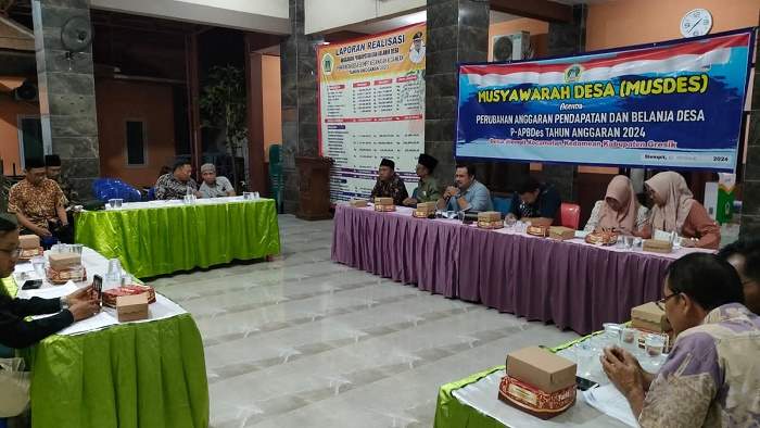 Anggaran BK dan Pokir DPRD Gresik Berkurang, Pemdes Slempit Gelar Musdes P-APBDes 2024