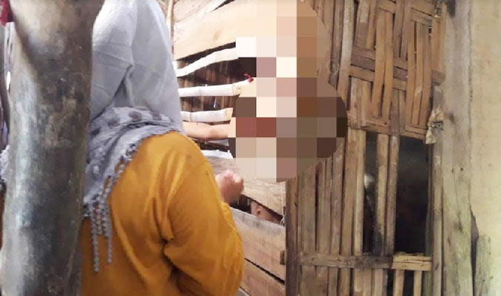 Bocah Penderita Sakit Jiwa di Pamekasan Dikurung di Bilik Bambu
