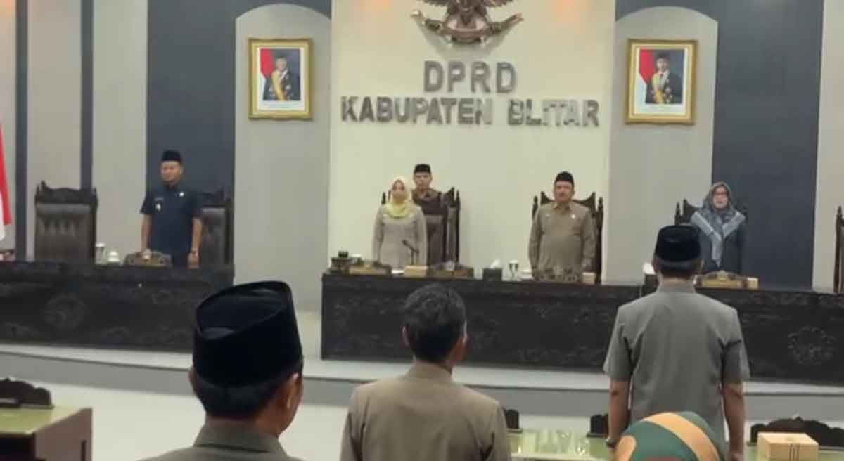 Rapat paripurna DPRD Kabupaten Blitar.