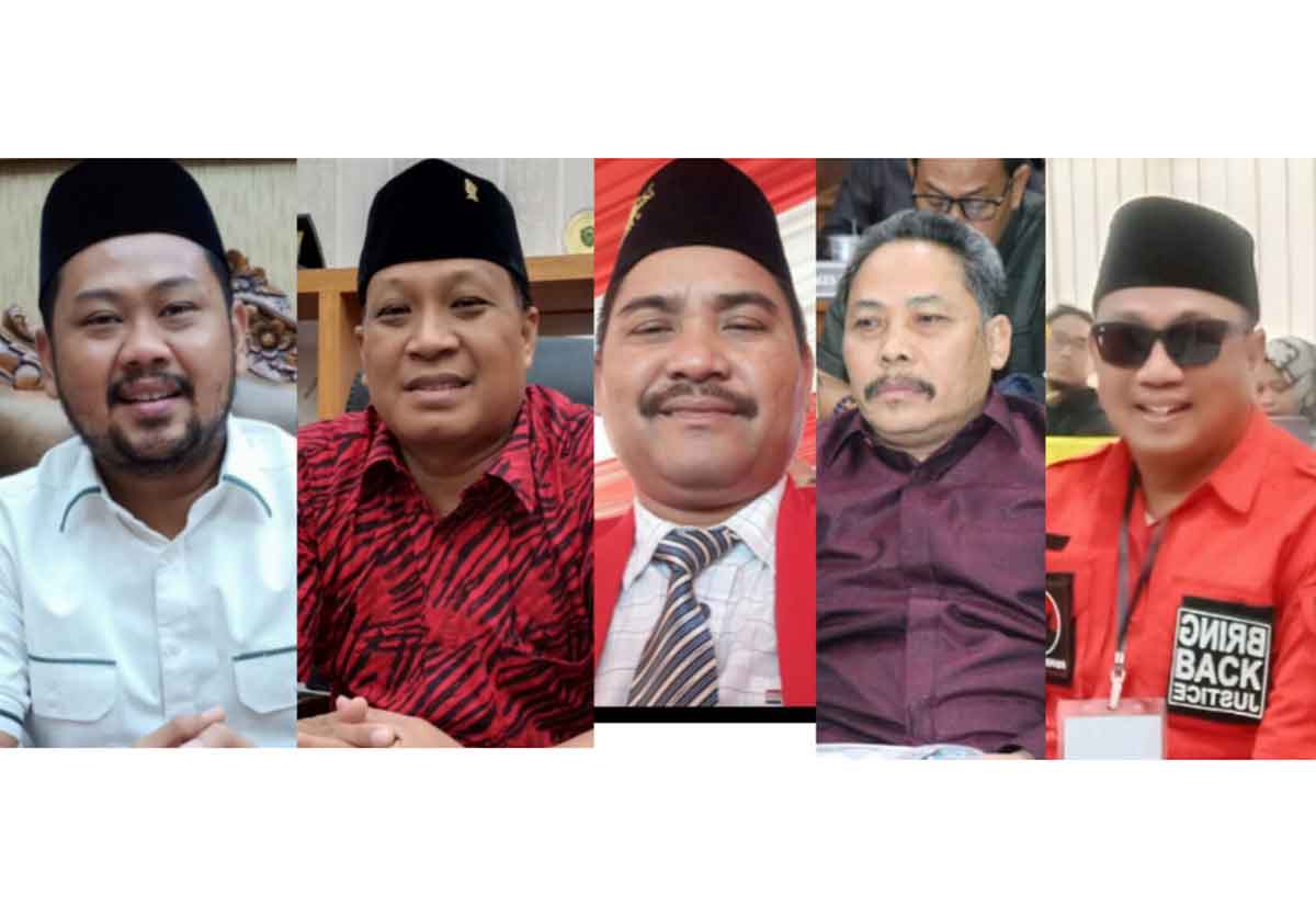 Kolase foto dari kiri ke kanan Yani, Mujid, Noto, Jumanto, Nadhir.