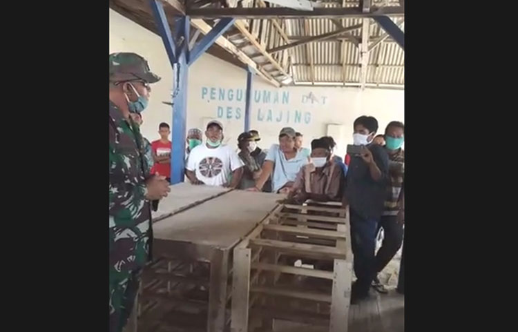 Kondisi Kantor Balai Desa Lajing saat digeruduk oleh warganya terkait penyaluran Dana Desa (DD), Jumat (19/6/2020).
